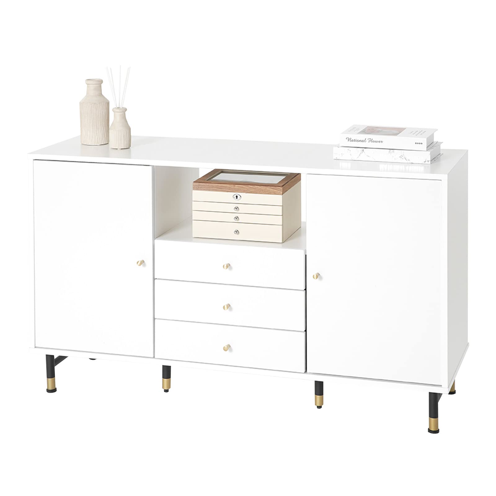 Amazon.co.jp: LOWYA ロウヤ キャビネット サイドボード チェスト