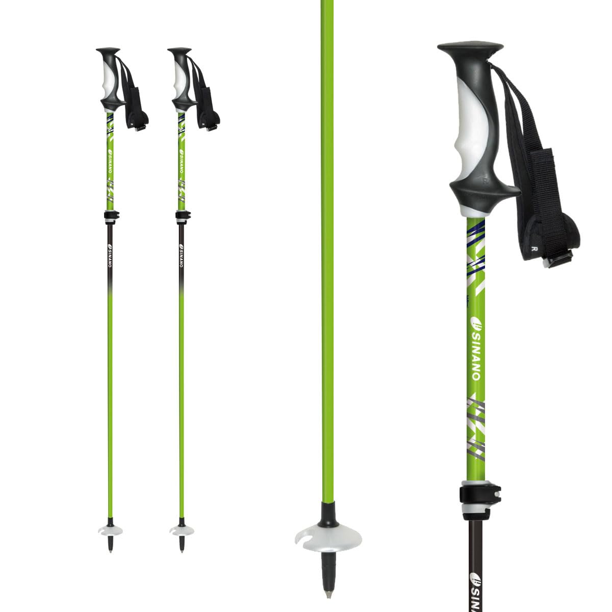 Amazon.co.jp: SINANO シナノ スキー ポール ストック ＜2024＞ フリー