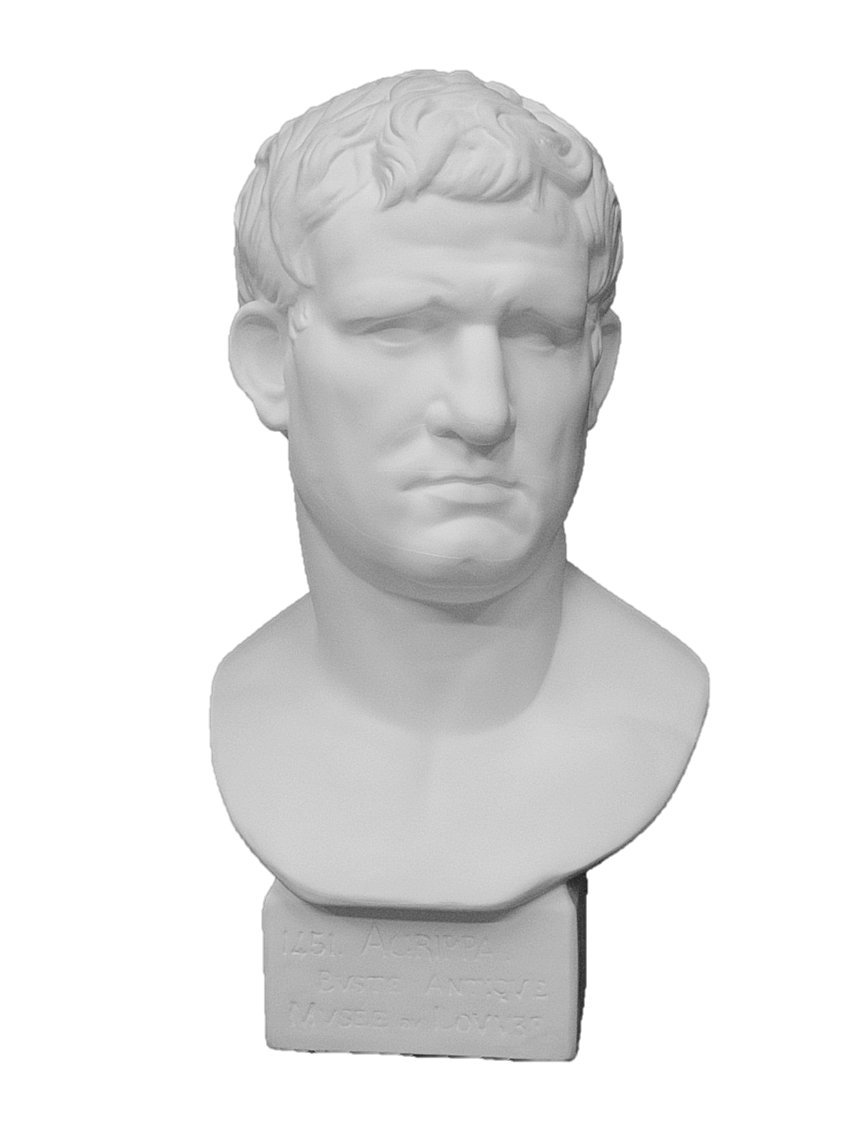 Amazon.co.jp: 石膏像 K－162 アグリッパ胸像（丸） H．58cm