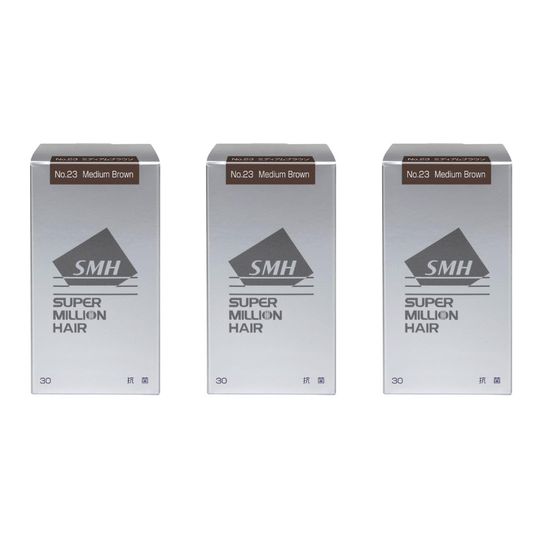 Amazon | スーパーミリオンヘアー 30g No.23 ミディアムブラウン 3点