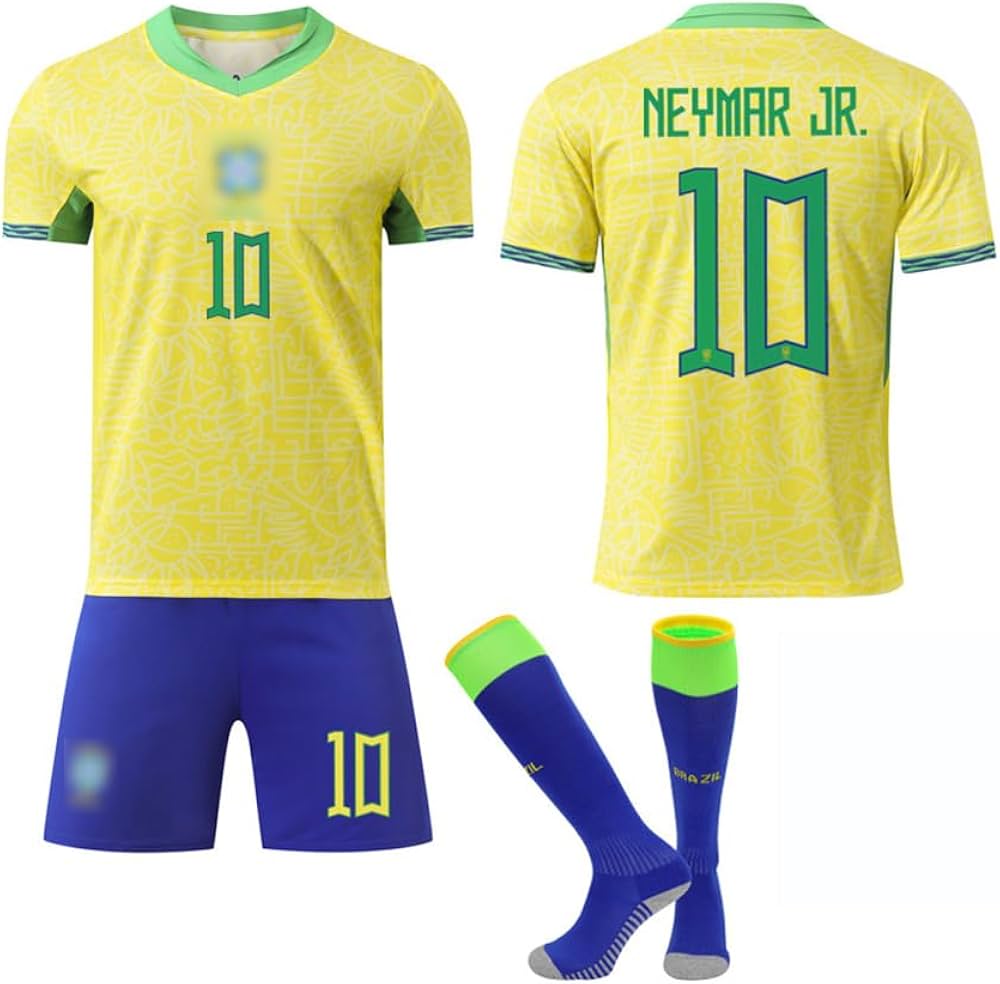 Amazon | サッカーユニフォーム ネイマール 背番号10 24-25 ブラジル