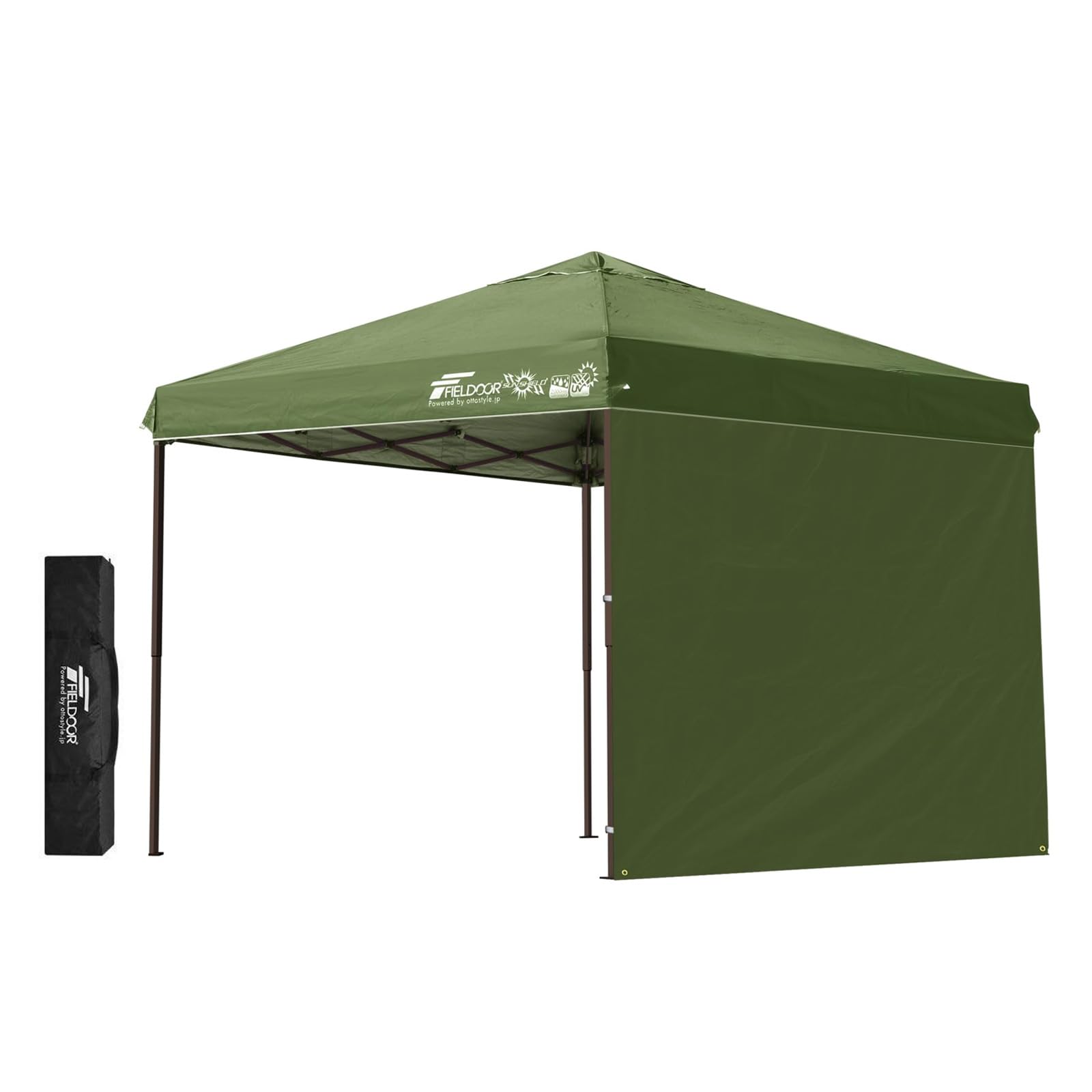 Amazon | FIELDOOR ワンタッチタープテント 【4点ロック/スチール