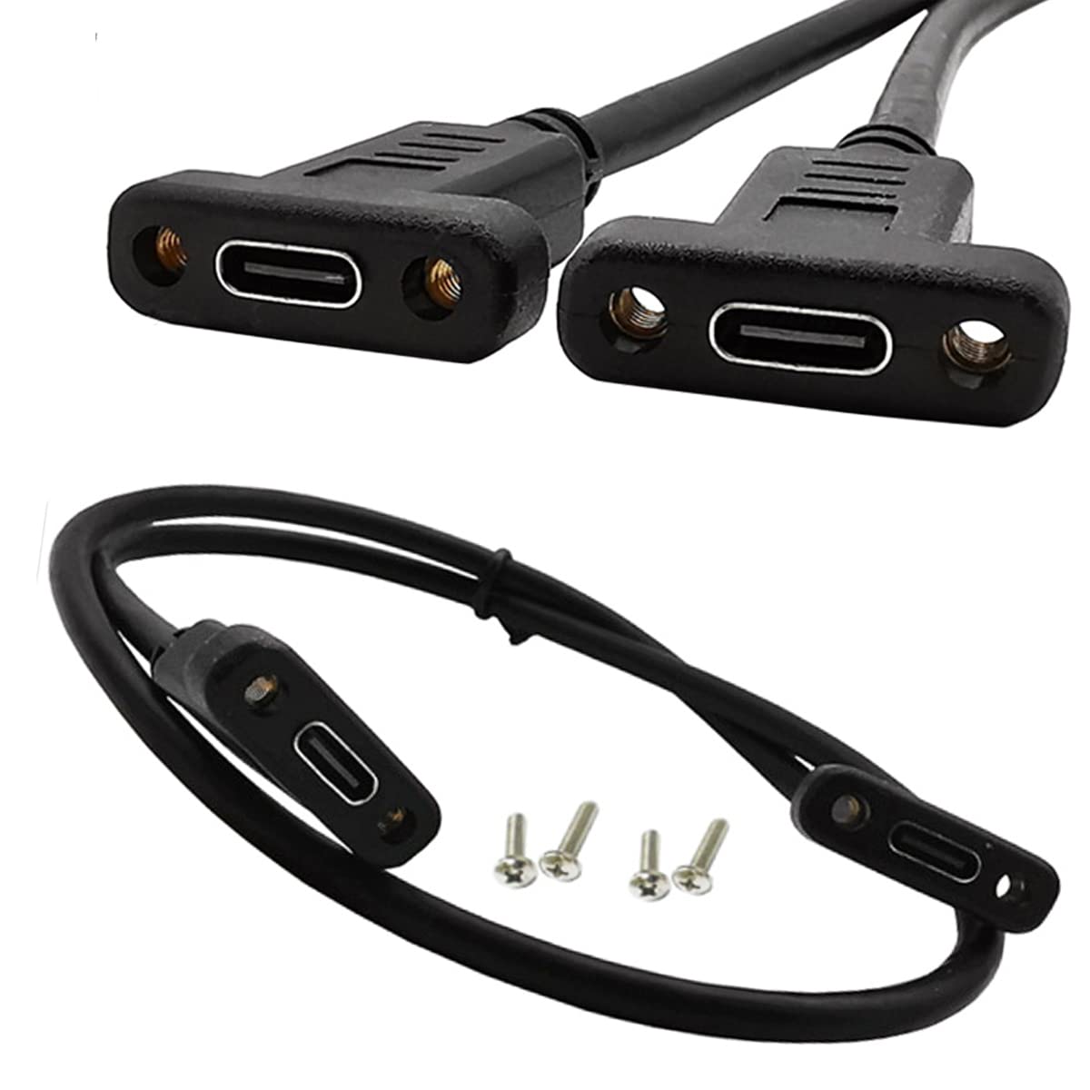 Amazon | USB 3.1 タイプC TYPE Cメス - メス延長データケーブル 1M