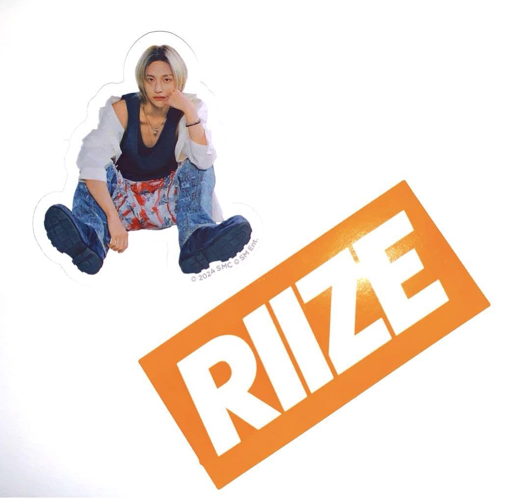 Amazon.co.jp: RIIZE フレークシール ステッカー ウォンビン ロゴ 2点