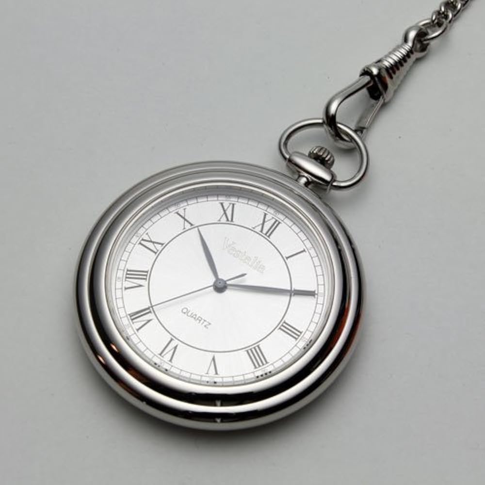 Amazon.co.jp: 懐中時計 シルバー 銀無垢 日本製 日常生活防水 日本製
