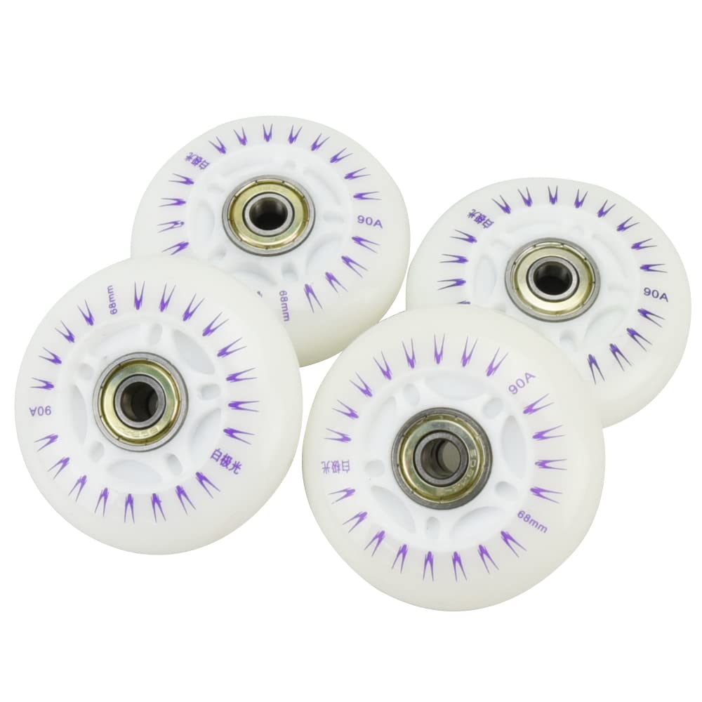 Amazon | 光るホイール レインボー タイヤ ウィール 電池不要 スケボー