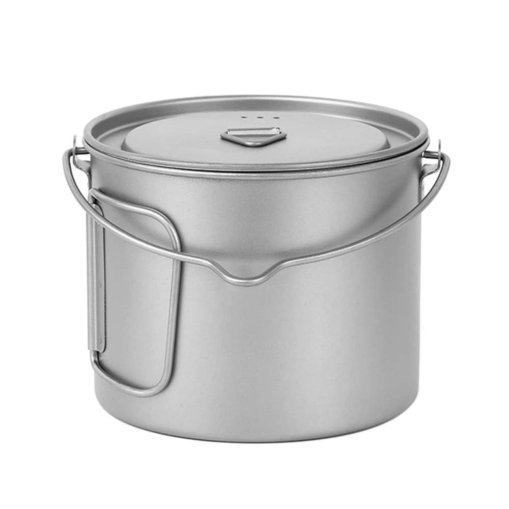 Amazon.com : Lixada 1100ml/2800ml Titanium Pot Ultralight Portable