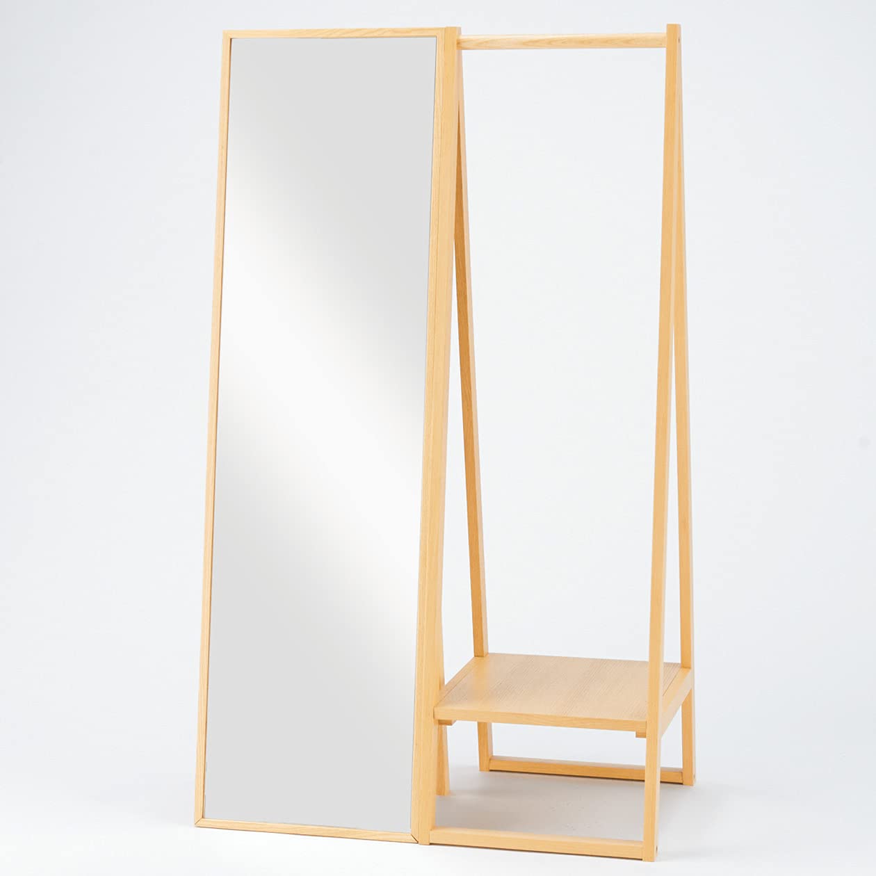 Amazon.co.jp: 無印良品 オーク材ミラー・大 幅44×奥行33×高さ150.5cm