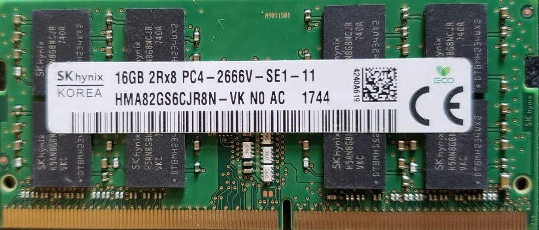 Genuine OEM 16GB Laptop Ram HMA82GS6CJR8N-VK 16GB (1X16GB) PC4