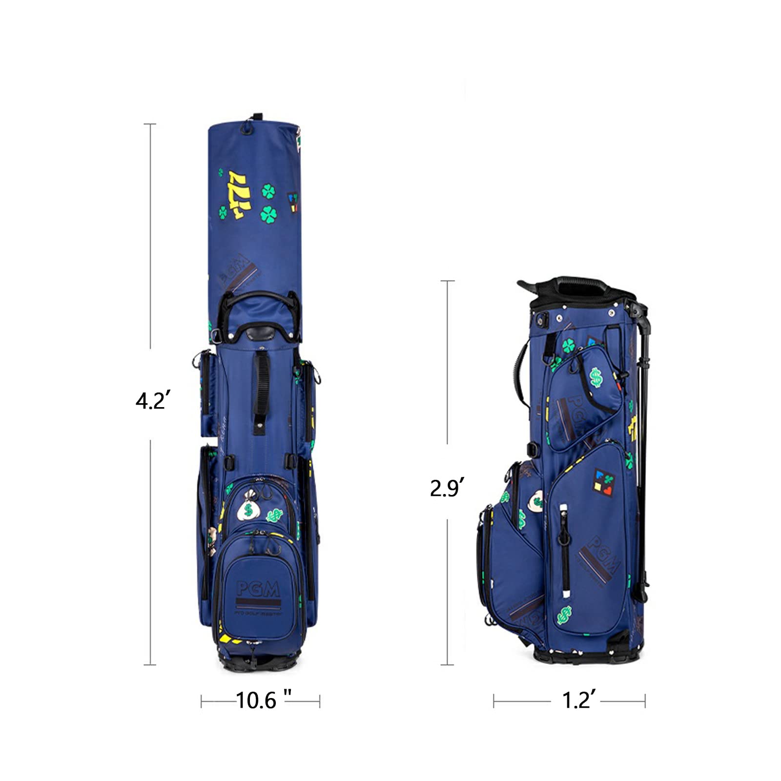 Amazon | PGM ゴルフバッグスタンドバッグ - 軽量、撥水、ポータブル