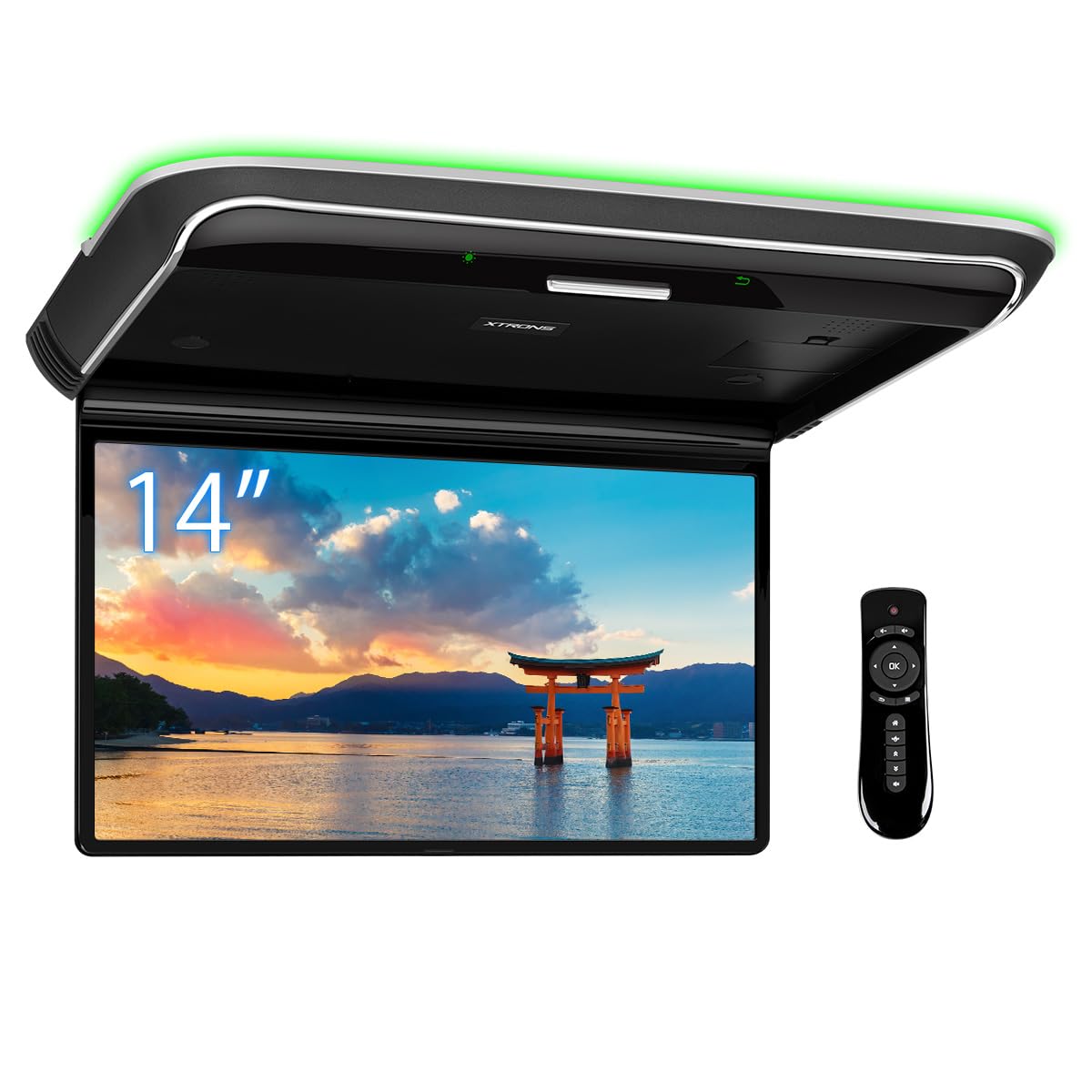 Amazon.co.jp: XTRONS Android フリップダウンモニター 14インチ 大