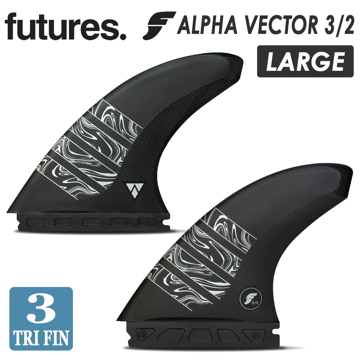 Futures フィン Captain fin co トライ3枚セット Futures フィン