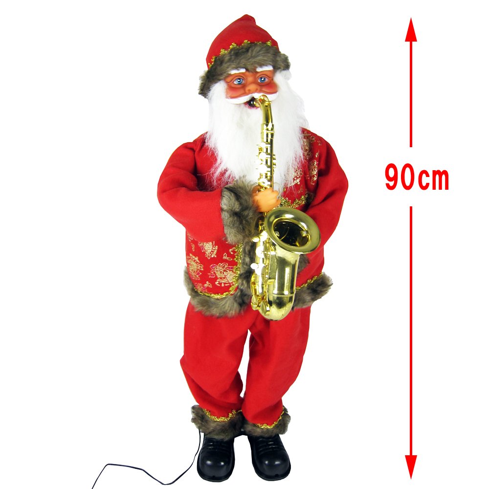 Amazon | ミュージック ダンシング サンタクロース90cm サックスホーン