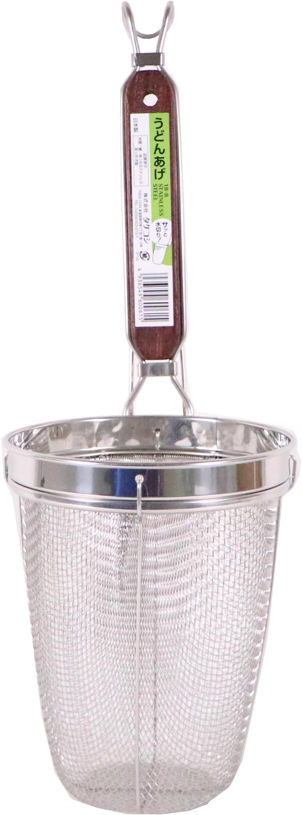 Amazon｜タケコシ てぼ 18-8 ローズ柄 うどん揚 深型 丸底 外径140x高