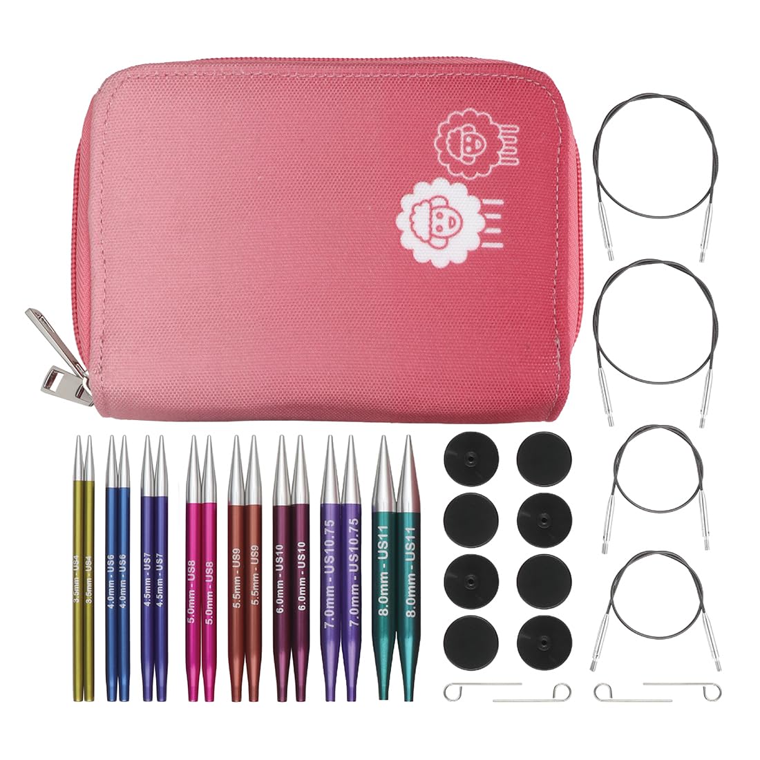 Amazon.com: KnitPro Zing Deluxe Interchangeable Needle Set 4