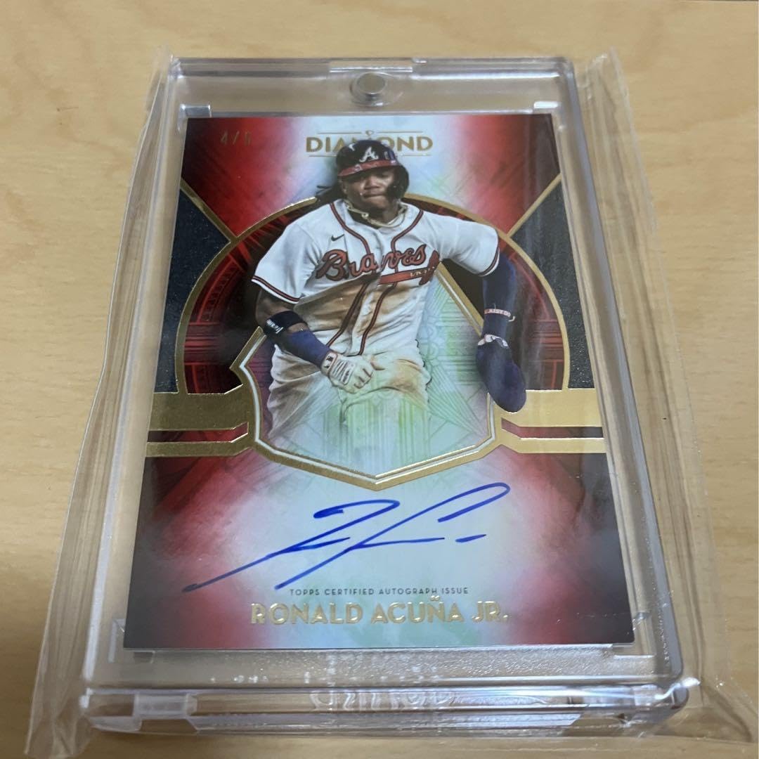 Amazon.co.jp: 激2021topps ロナルドアクーニャJr.直筆サインカード（5