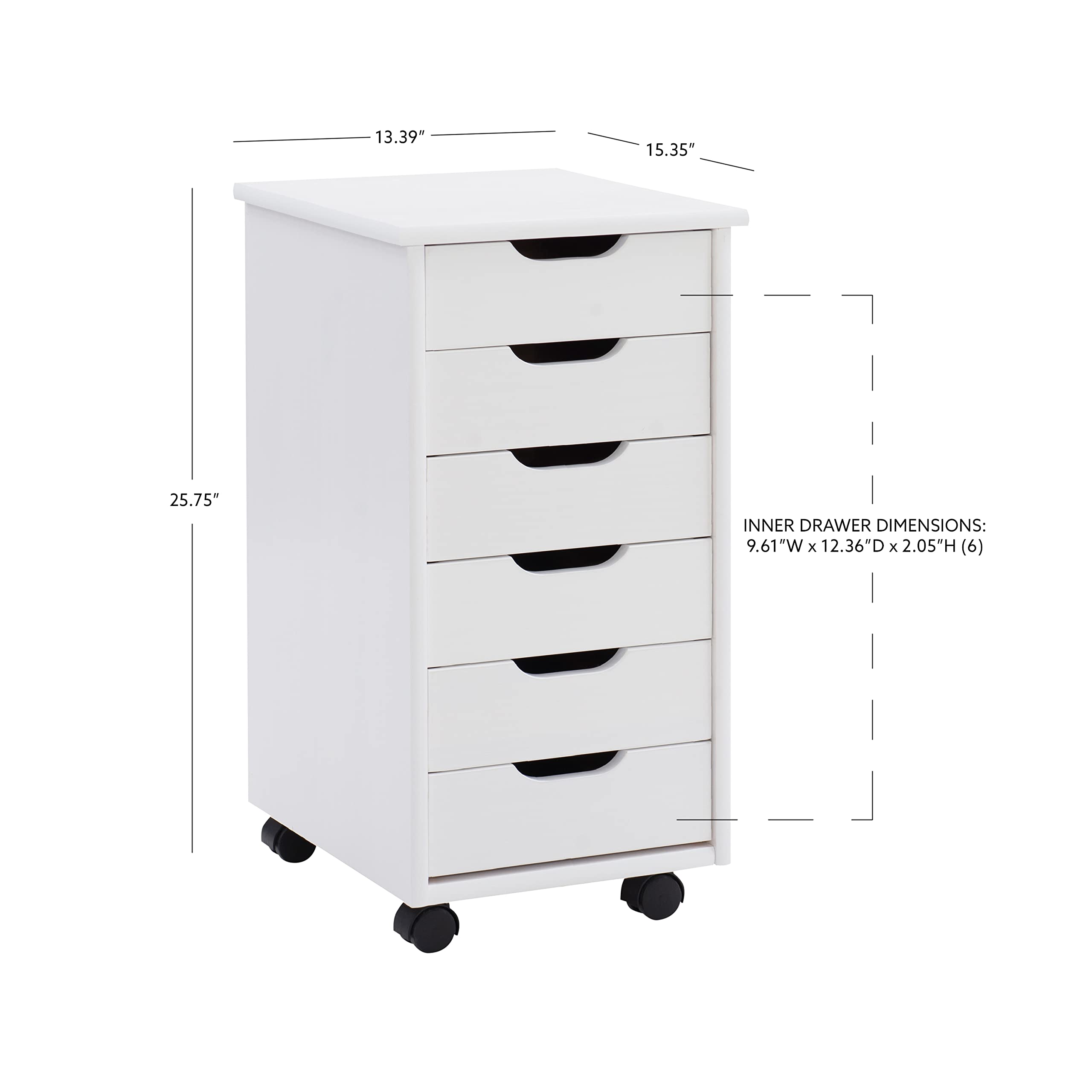 Amazon.com: Linon Home Decor Products Corinne Six Drawer Storage