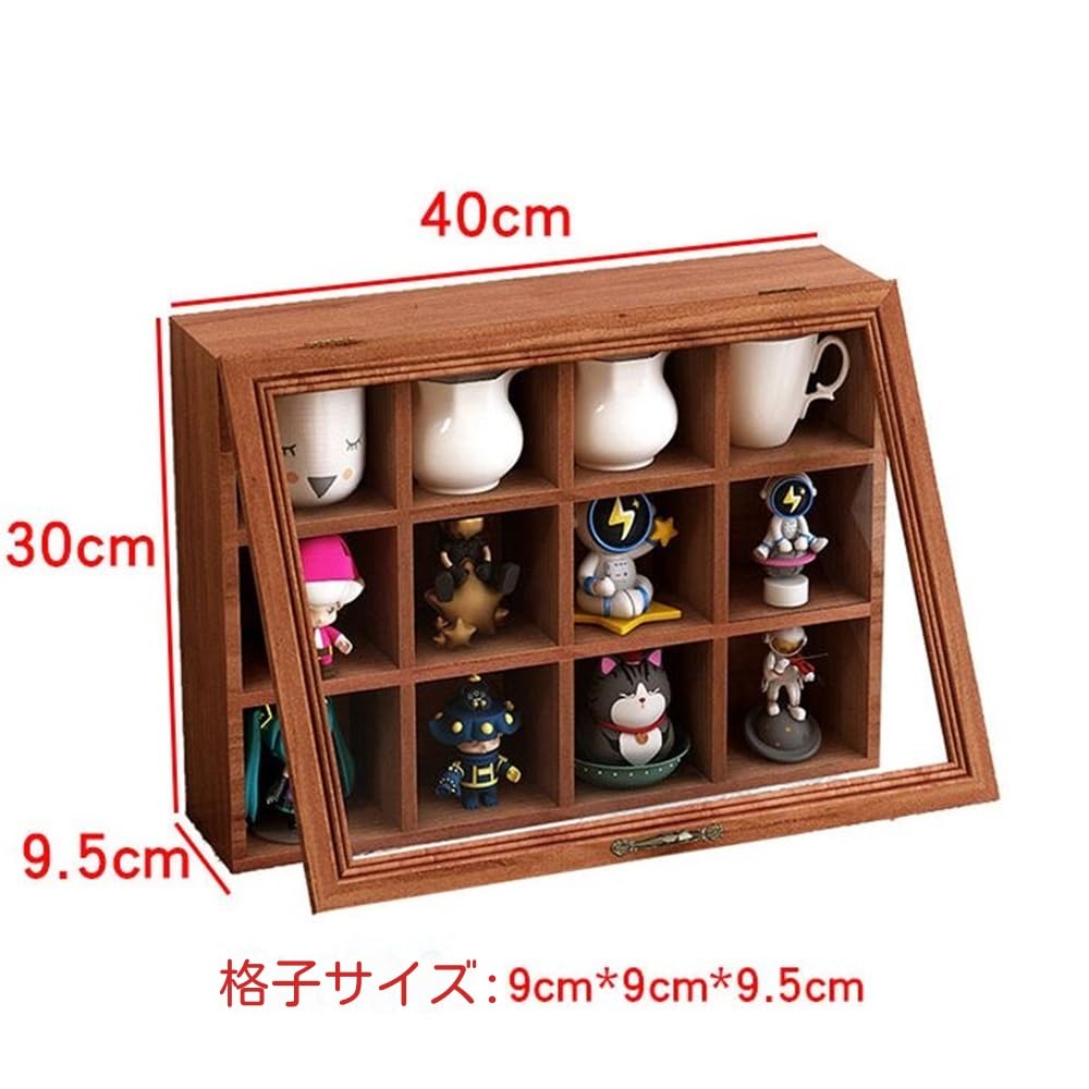 Amazon｜HOHOUNCSY アンティーク調 壁掛け棚 壁掛けディスプレイ 12