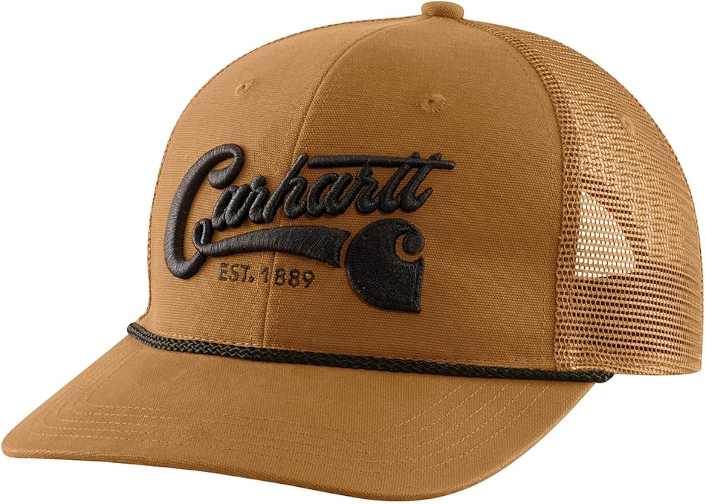 Canvas Mesh-Back Script Cap at Amazon Men's Clothing store