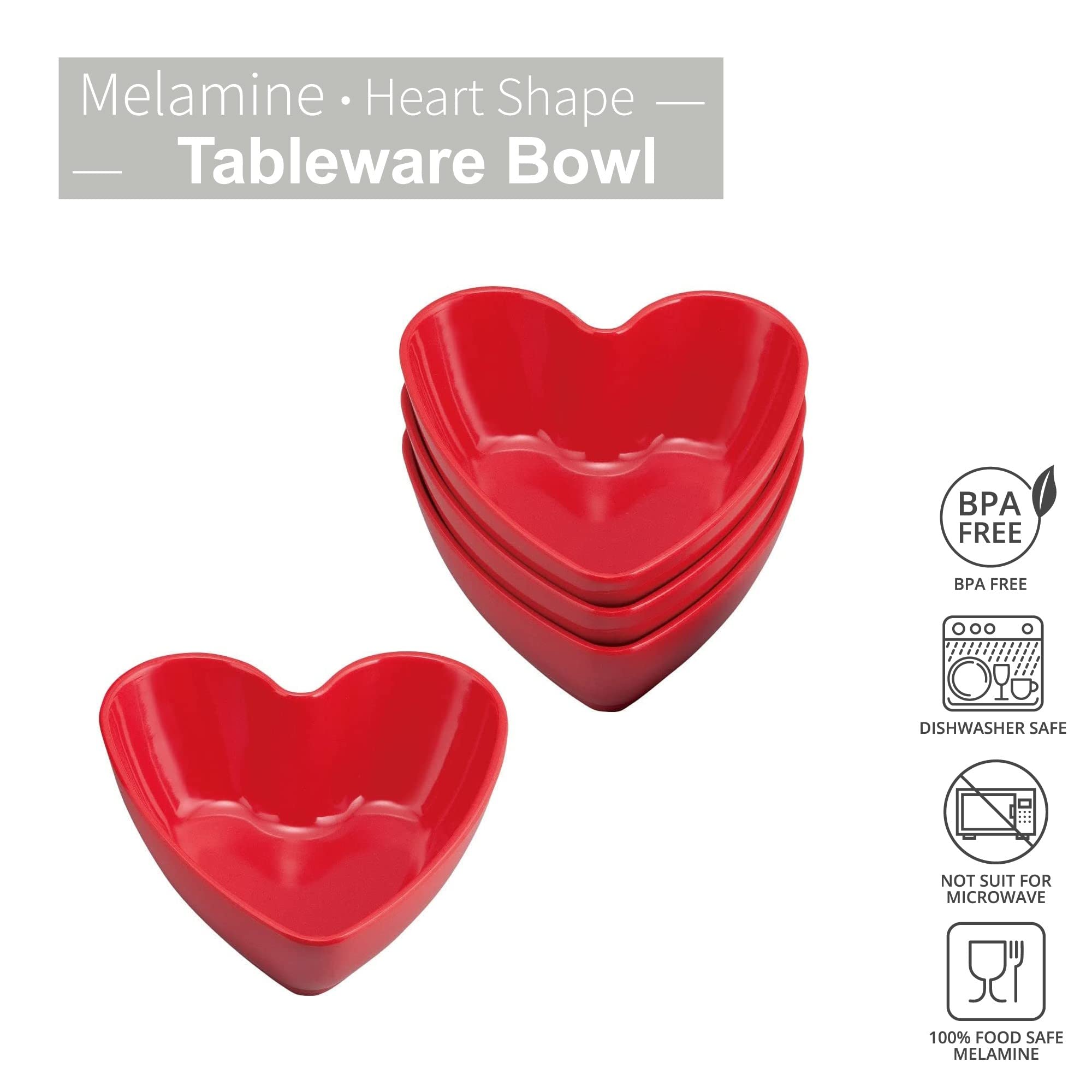 Amazon.com | Supreme Housewares 4-Piece 4.75 Inch Melamine Dessert