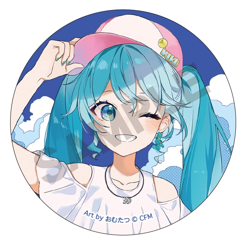 初音ミク 雪ミク miku リゼロ エミリア 缶バッジ 2個セット 初音ミク