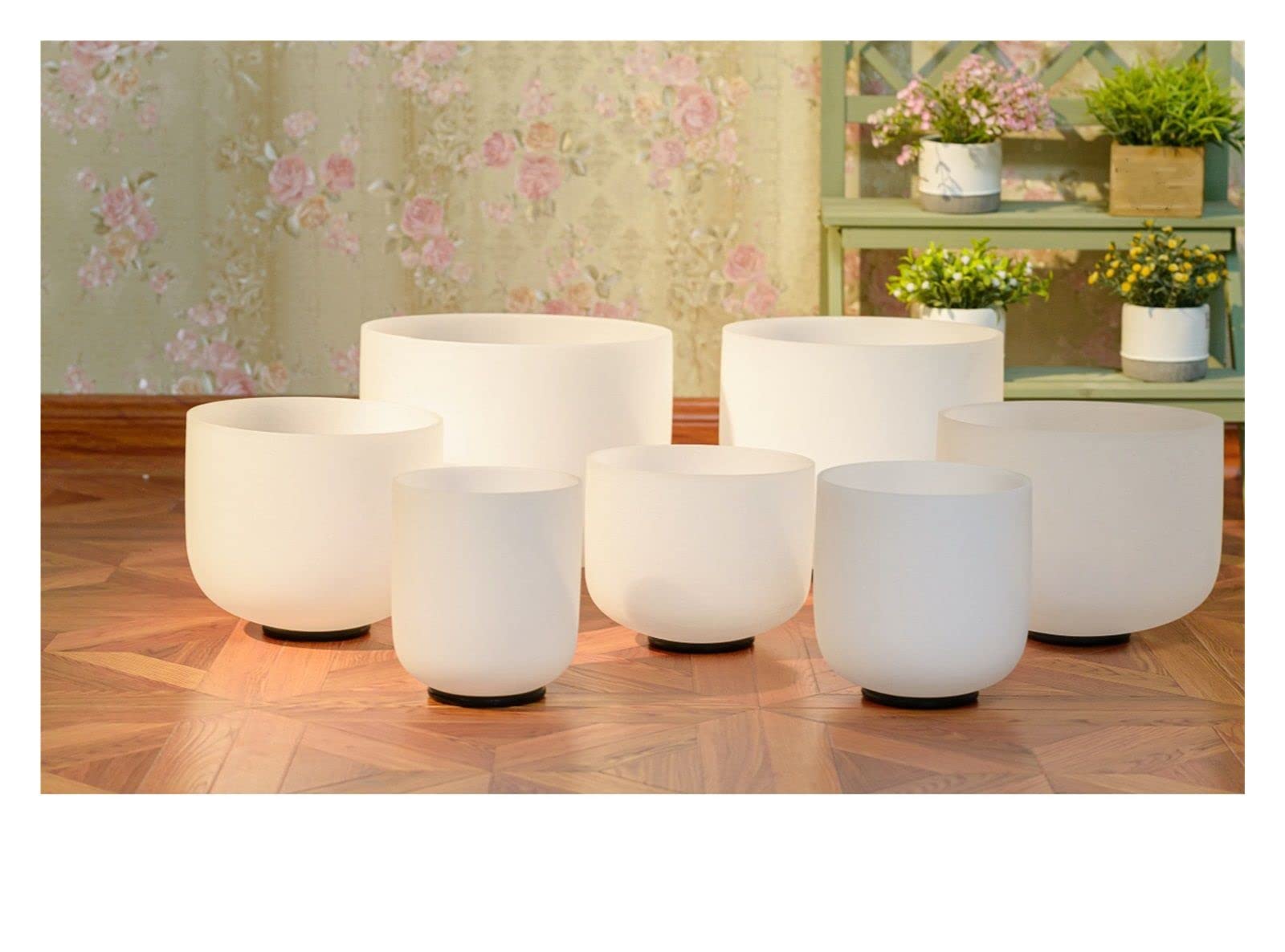 クォーツ クリスタルボウル A＝432Hz 7個セット マレット バッグ付き