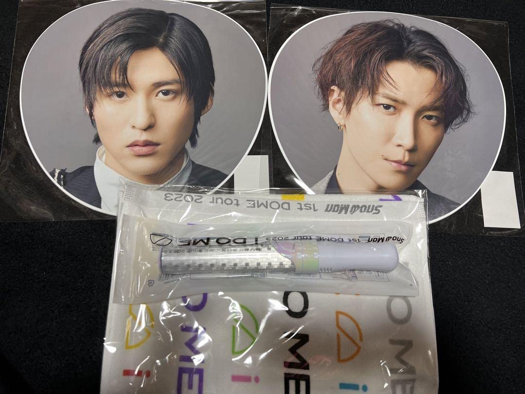 Amazon.co.jp: SnowMan ペンライト タオル 目黒蓮 渡辺翔太 うちわ