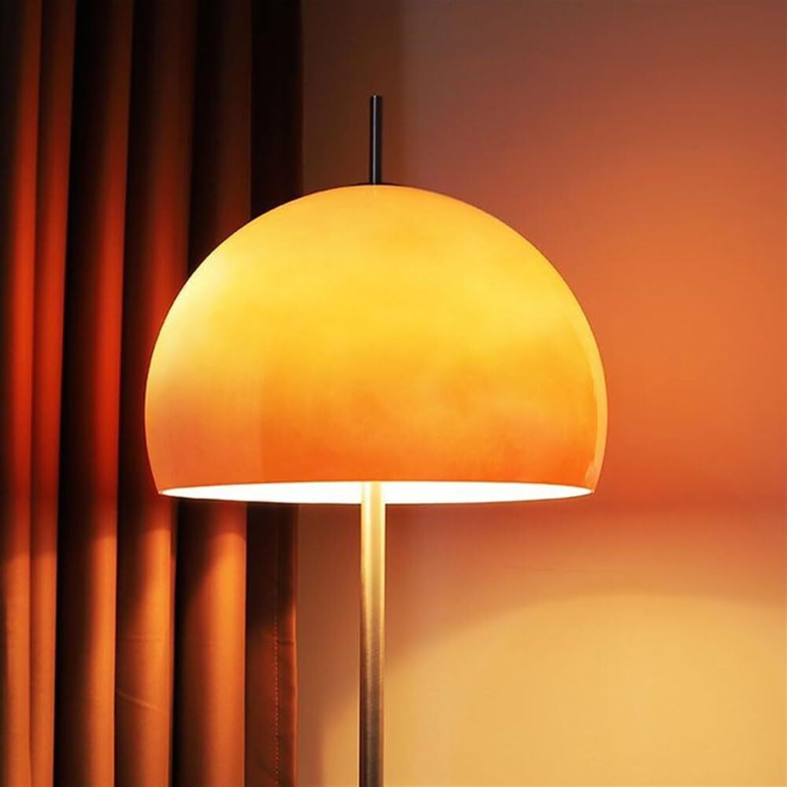 Amazon.co.jp : 半透明ガラススタンドライトオレンジラウンドフロア