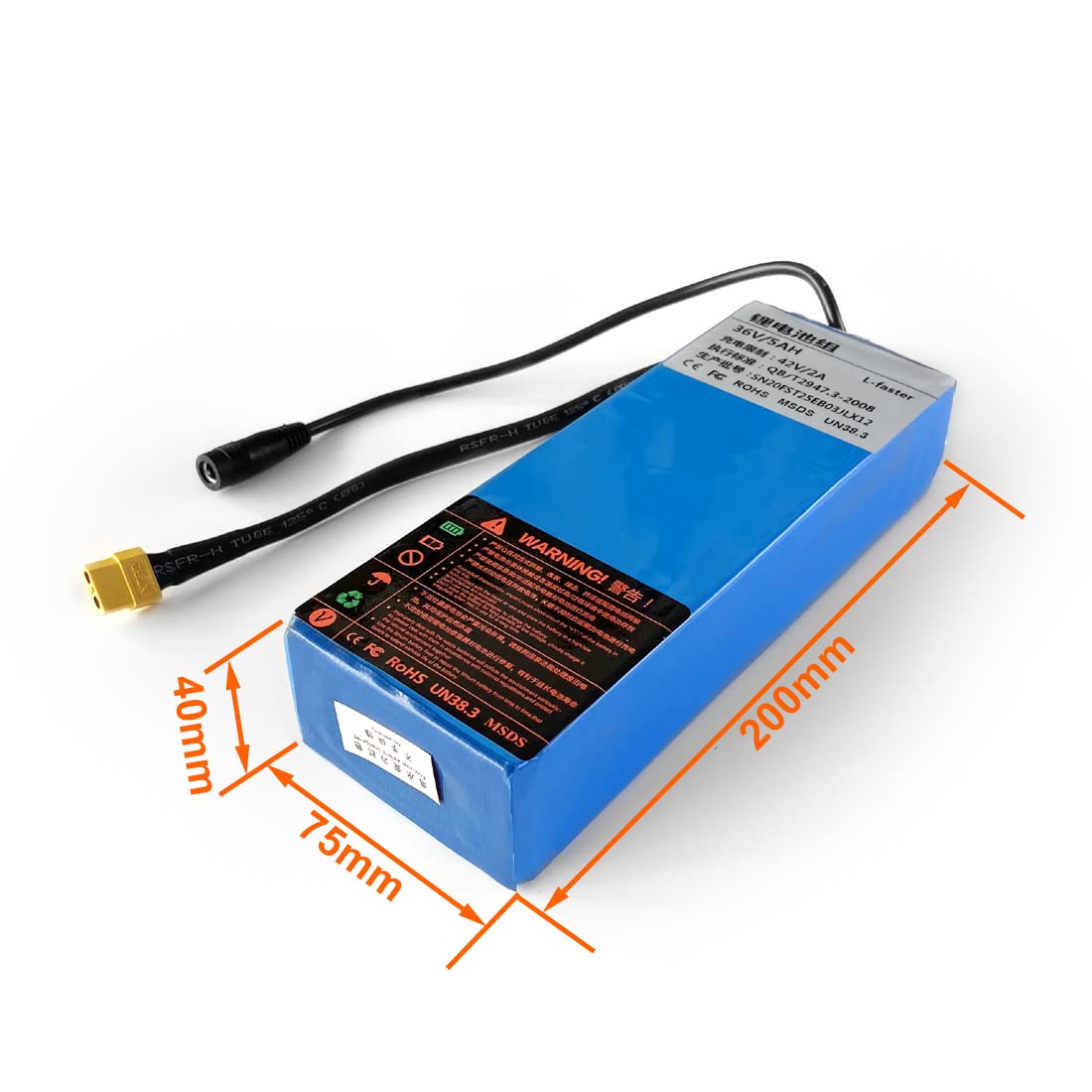 Amazon | 36 ボルト 5Ah 電動スケートボードバッテリーパック電動 4 輪