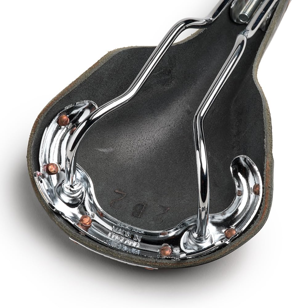 Amazon | BROOKS レザーサドル 細身で美しいクロムメッキレールの