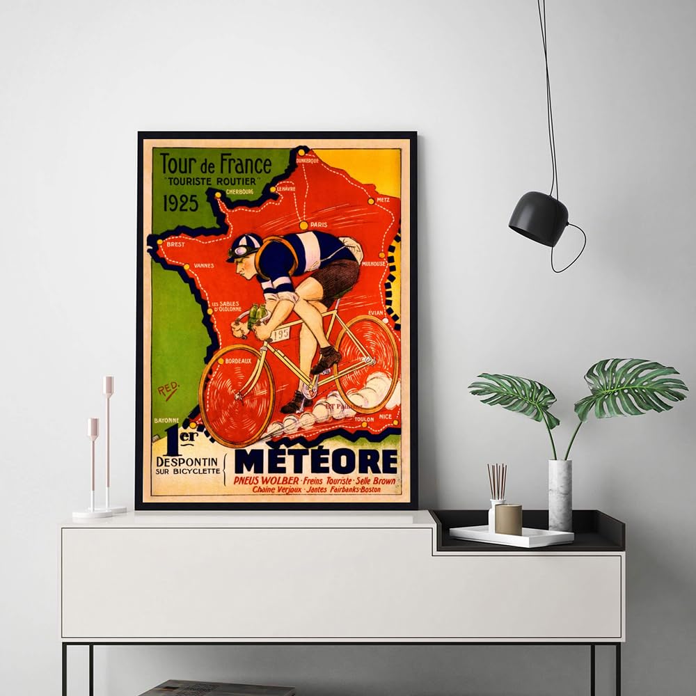 Amazon｜ツール・ド・フランス1925ポスター自転車サイクリングウォール