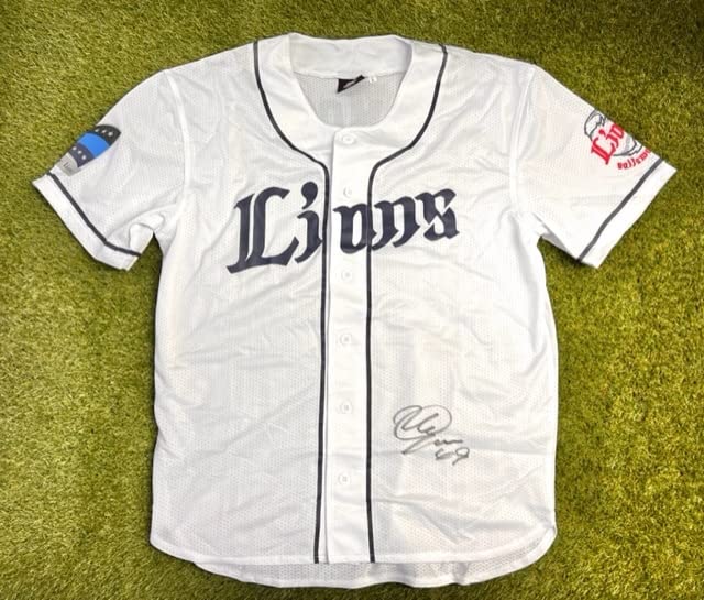 Amazon.co.jp: 上本 達之 選手 サイン入り! 背番号 49 西武 ライオンズ