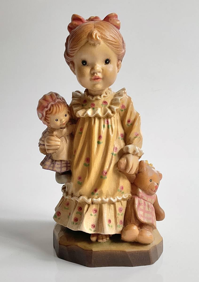 Amazon | ビンテージ ANRI アンリ 木彫り人形 サラ ケイ Nightie Night