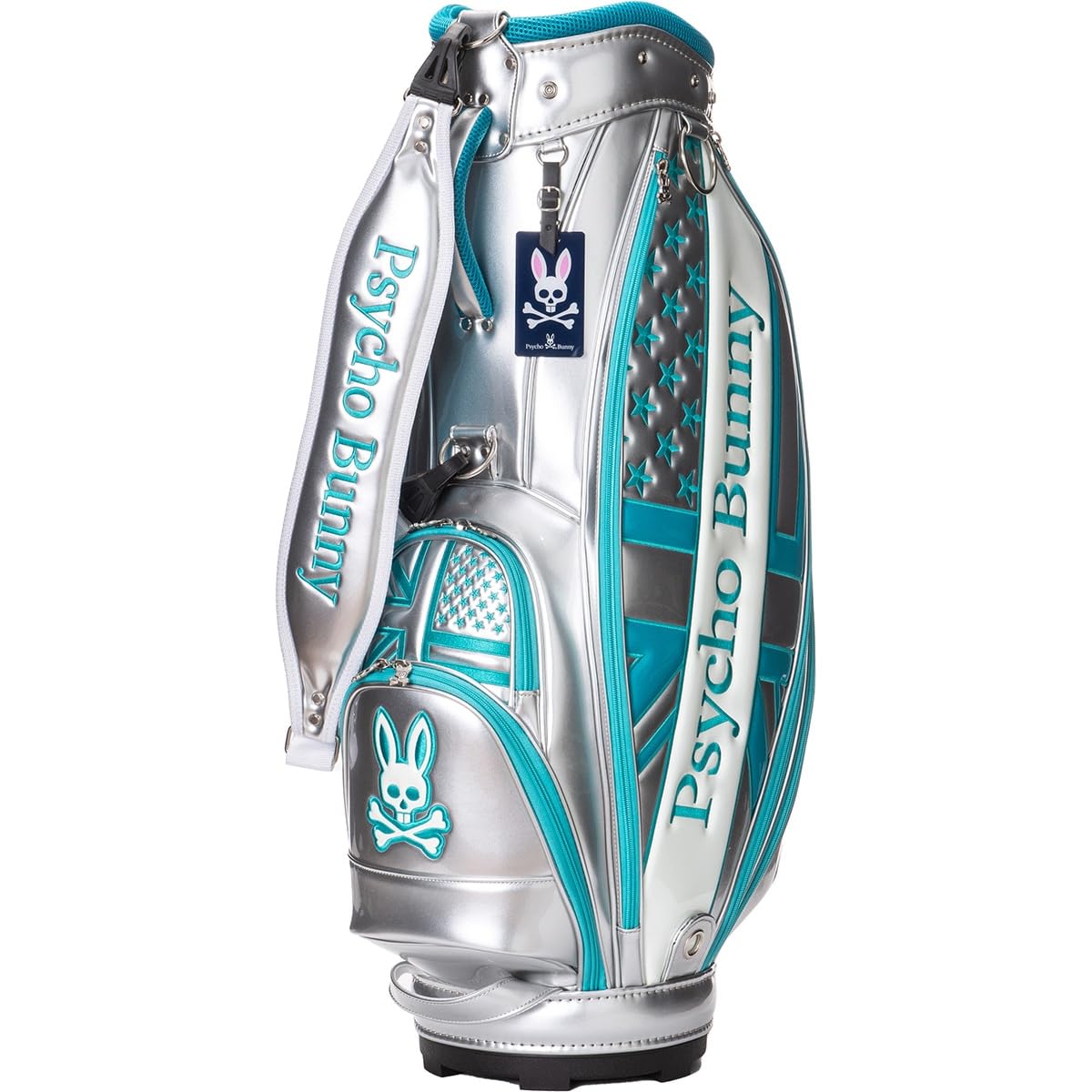 Amazon | サイコバニー（Psycho Bunny） ゴルフ キャディバッグ カート