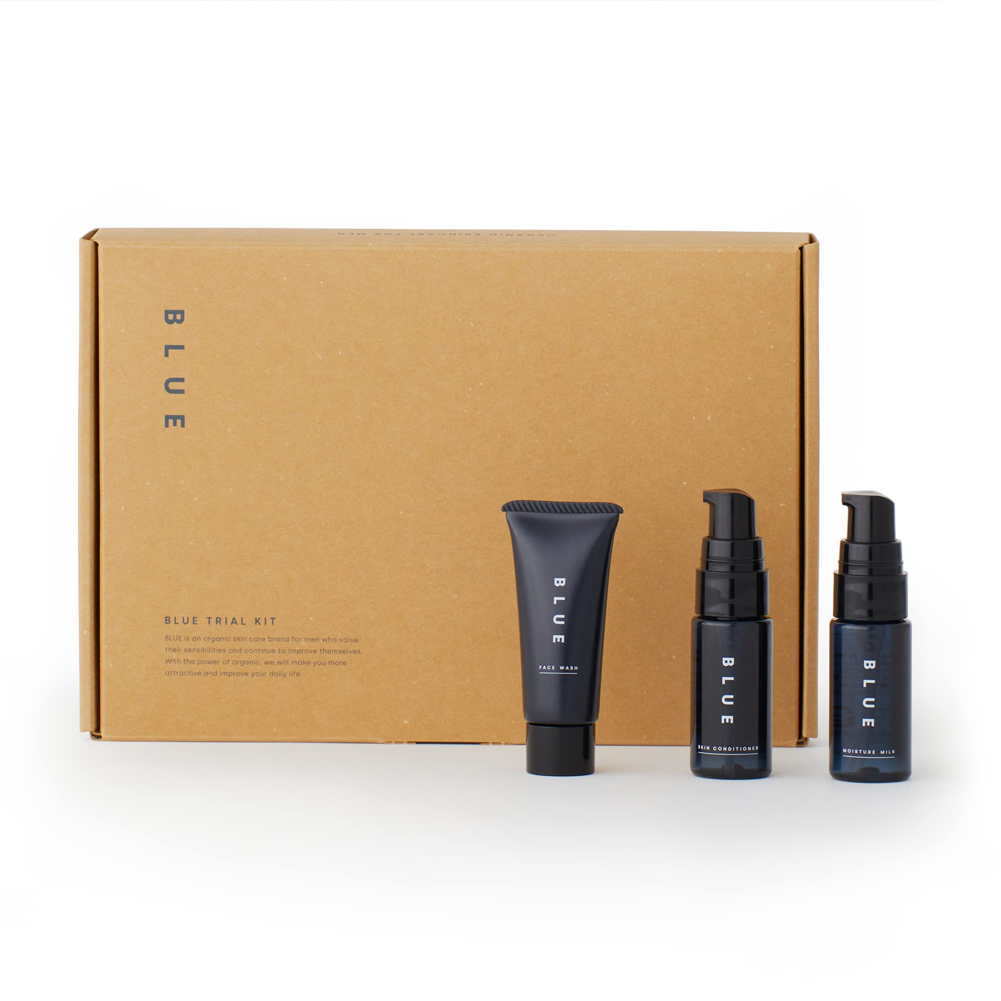 Amazon.co.jp: BLUE（ブルー）1週間分の洗顔 & 化粧水 & 乳液