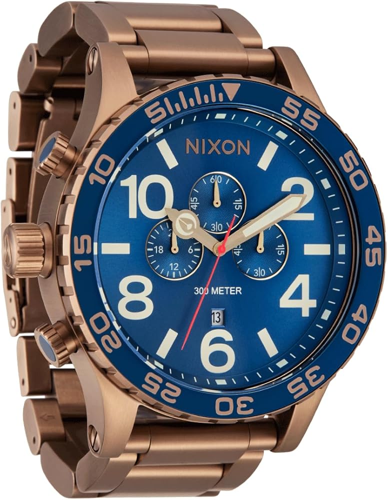Amazon.com: Nixon, Mens, 51-30 Chrono, Desert Gold/Arles Blue