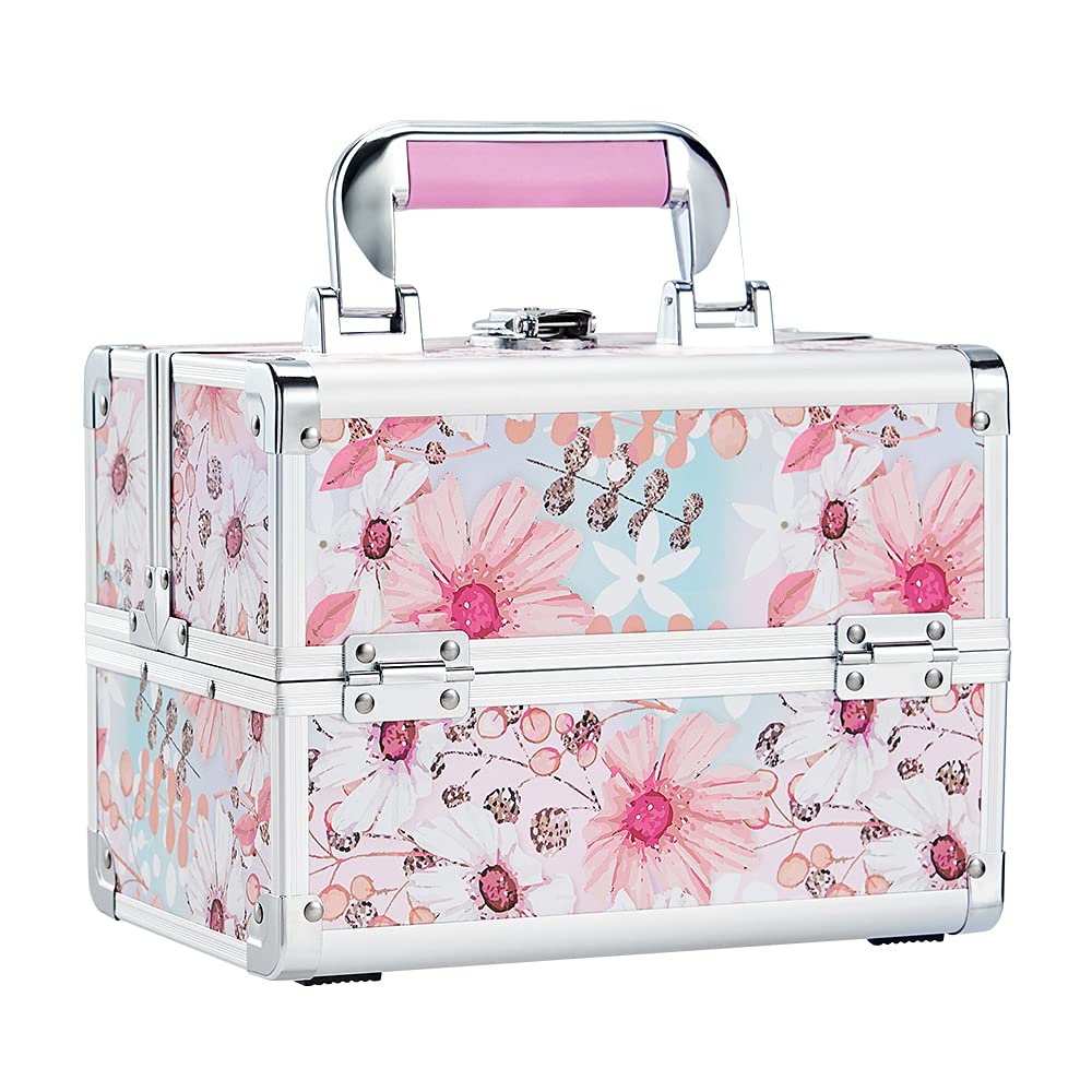 Amazon | Hapilife メイクボックス 大容量 2段トレイ かわいい コスメ