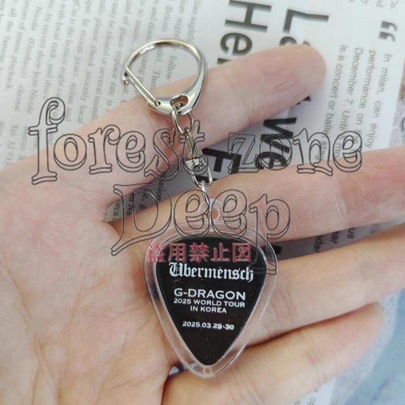 Amazon.co.jp: gドラゴン グッズ ギターキーホルダー ギター ピック