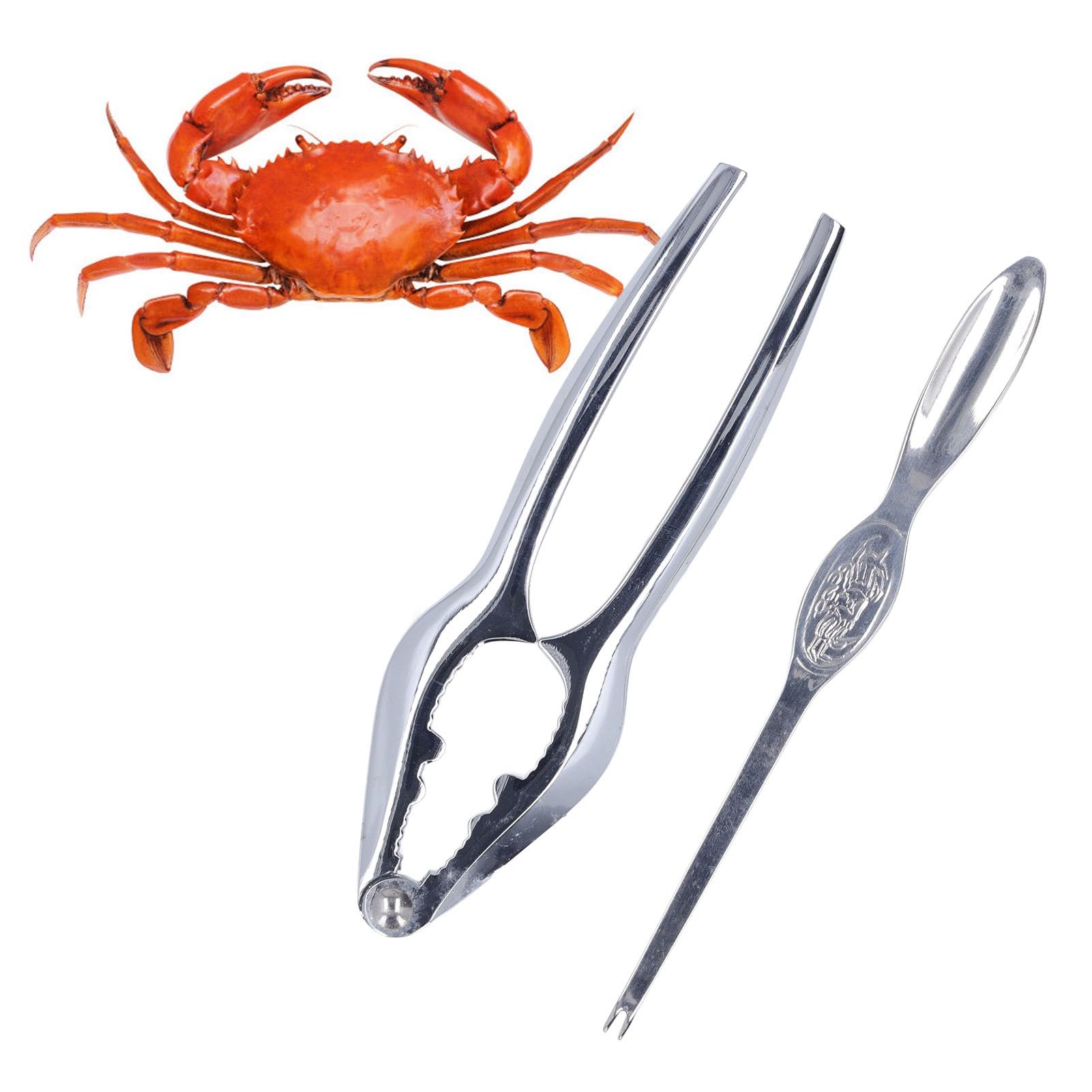 Amazon | カニ割り 蟹 クリップ・スプーンセット ステンレス製 カニ