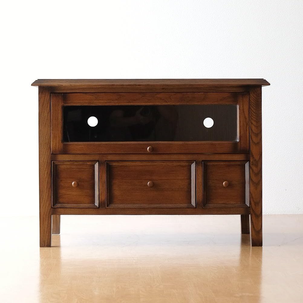 Amazon.co.jp: テレビ台 TV台 レトロ アンティーク 木製 無垢材 天然木