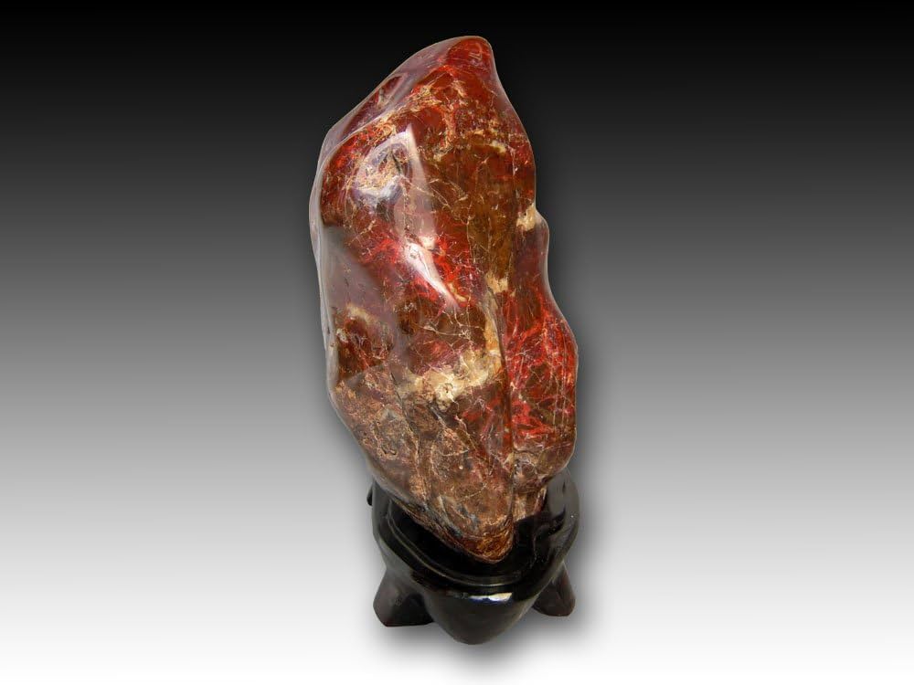 Amazon.co.jp: 紅加茂石 水石 kaw003 赤石 盆石 鑑賞石 : ホーム＆キッチン