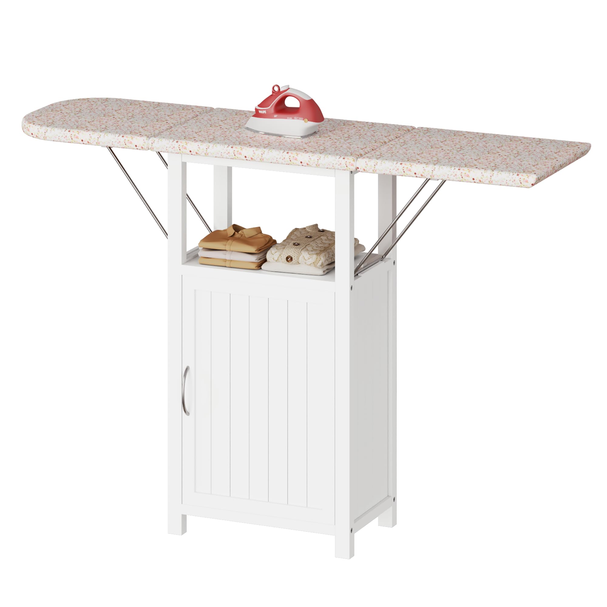 Amazon.com: Ironing Board with Storage Cabinet, Folding Ironing