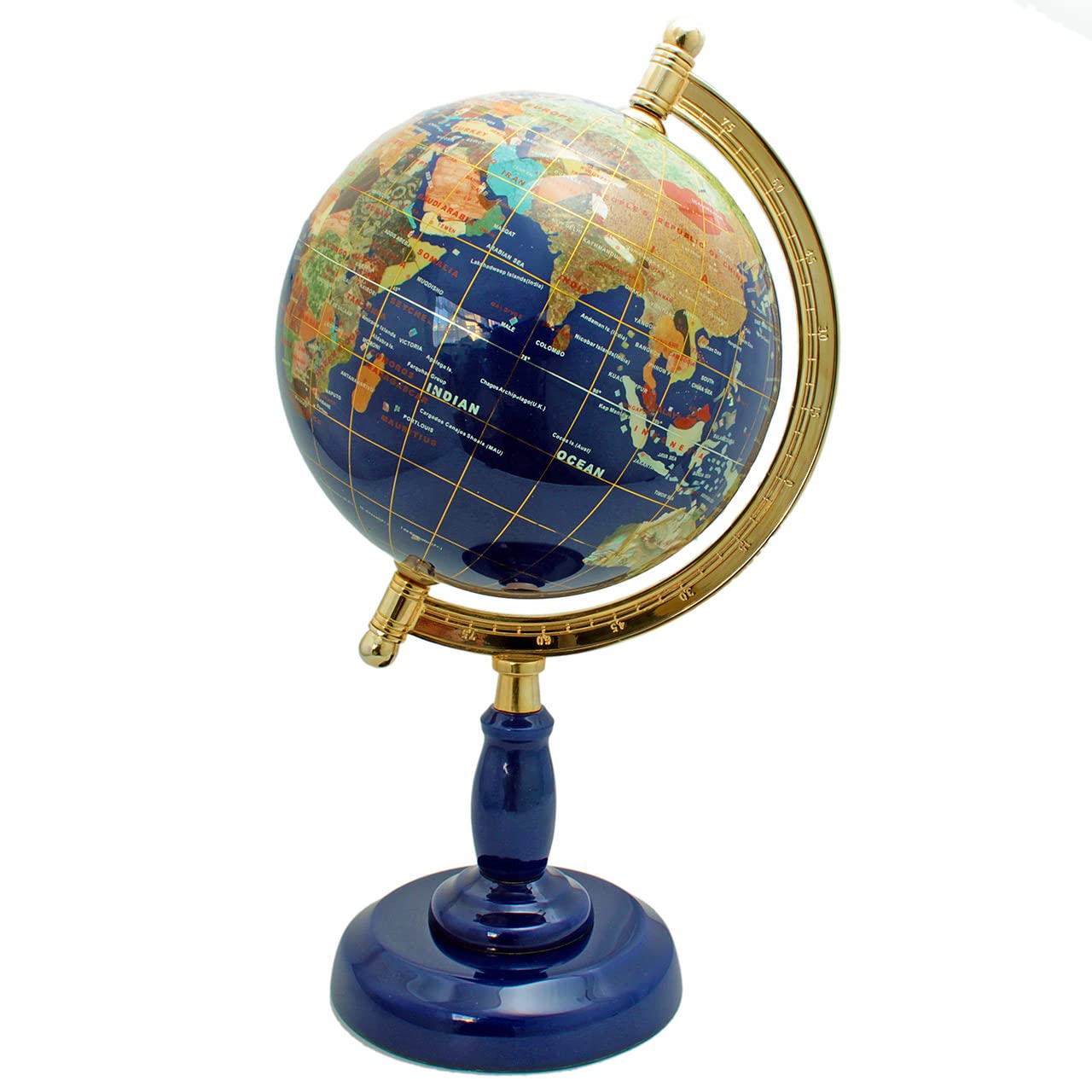 Amazon.co.jp: ラピスラズリ 地球儀 天然石 置物 パワーストーン