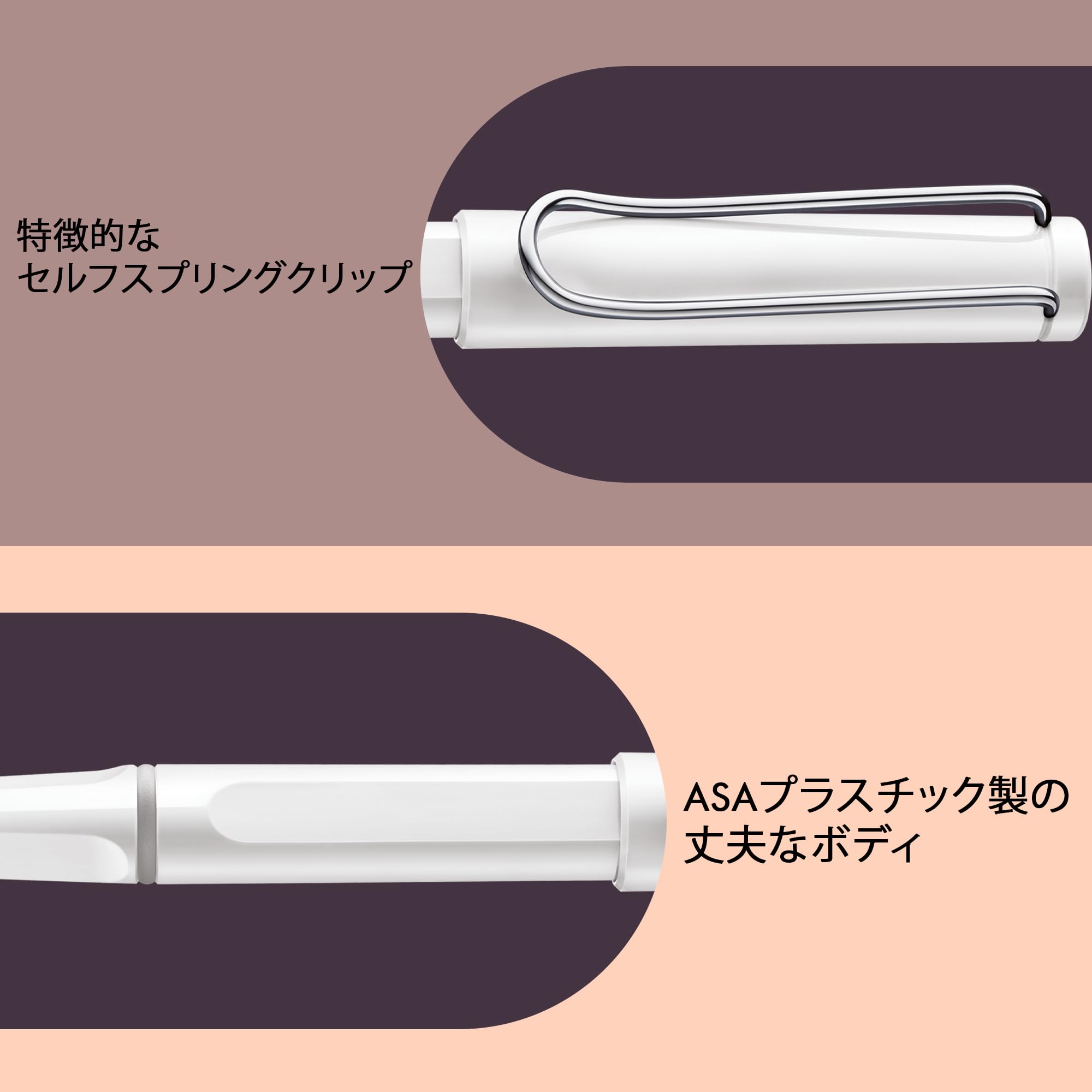 Amazon | LAMY（ラミー）safari ホワイト ローラー ボールペン 白