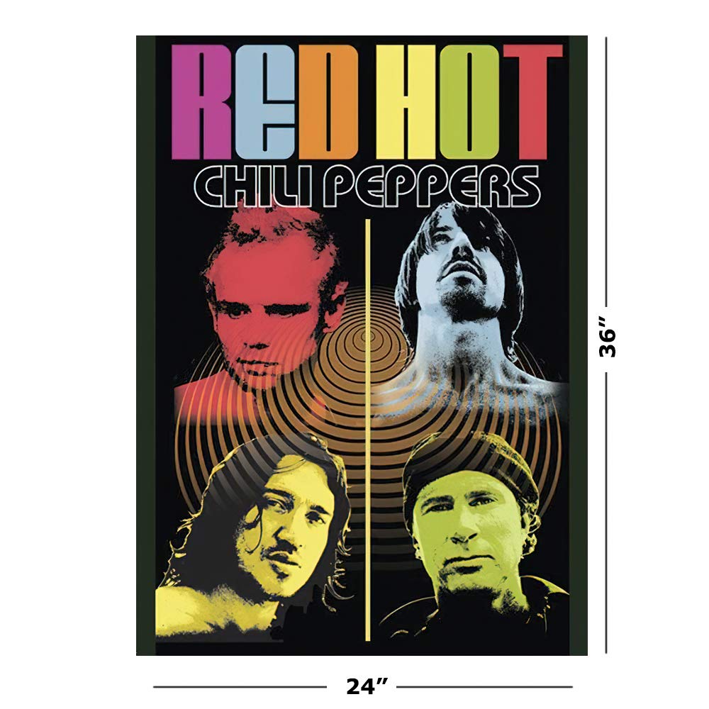 Amazon.com: (24x36) Red Hot Chili Peppers (Psychedelic, Color