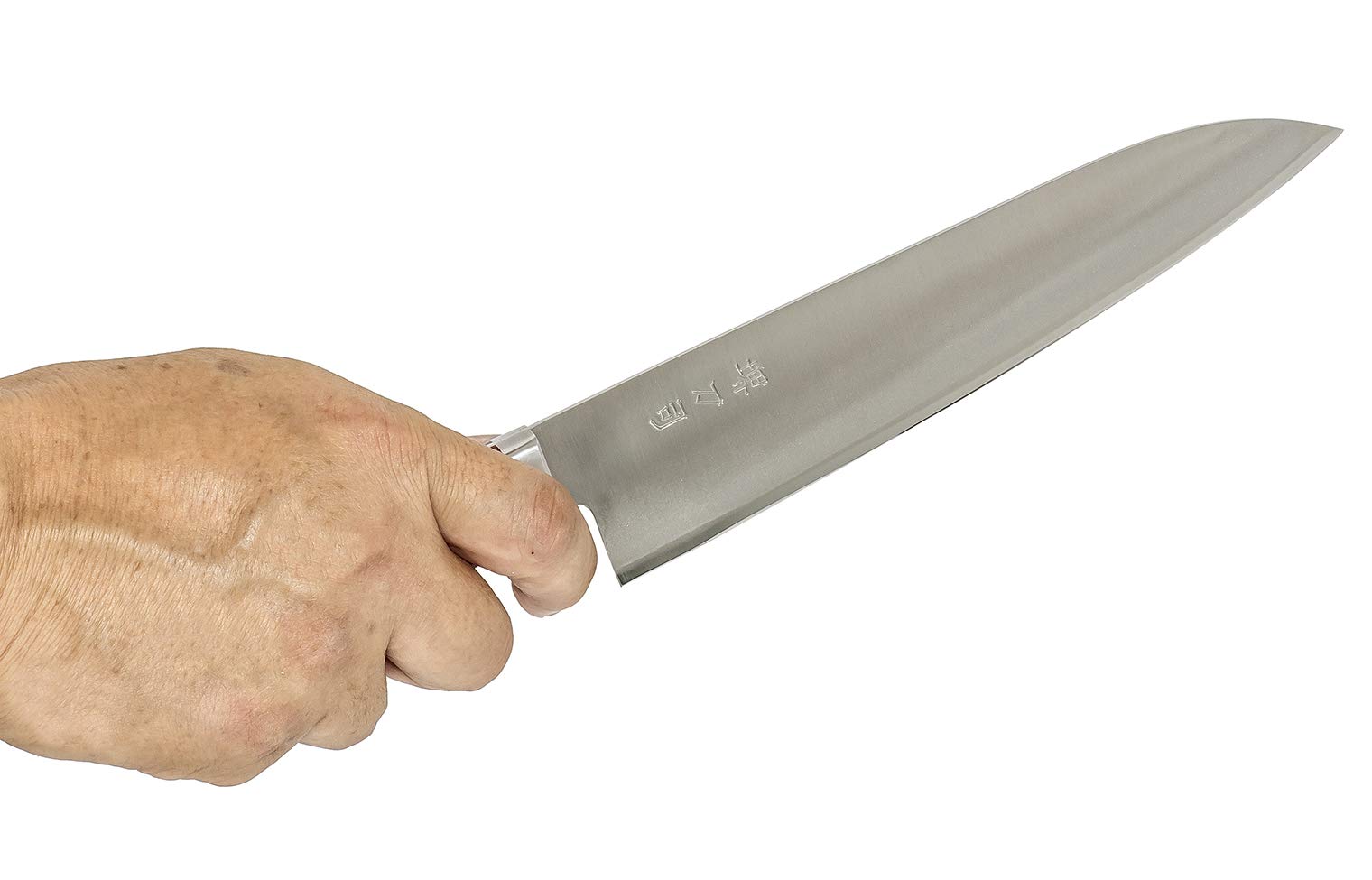 Amazon｜堺刀司 牛刀包丁 シルバー 180mm 本割込 ゴールド 牛刀 A