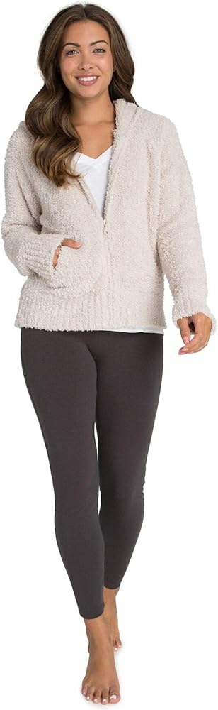 Amazon.com: Barefoot Dreams CozyChic Women's Relaxed Zip-Up Hoodie
