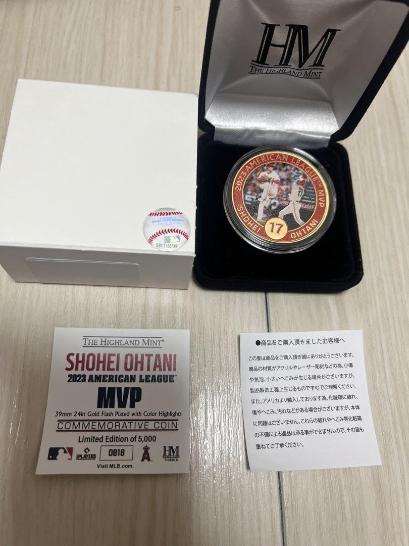 大谷翔平2023 MVP受賞記念ゴールド エンゼルス大谷翔平2023 AL MVP