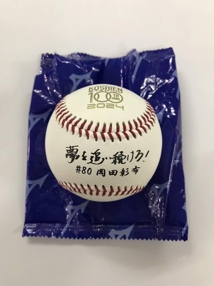 甲子園球場 100周年 記念ボール #80 岡田彰布 限定 甲子園 100周年
