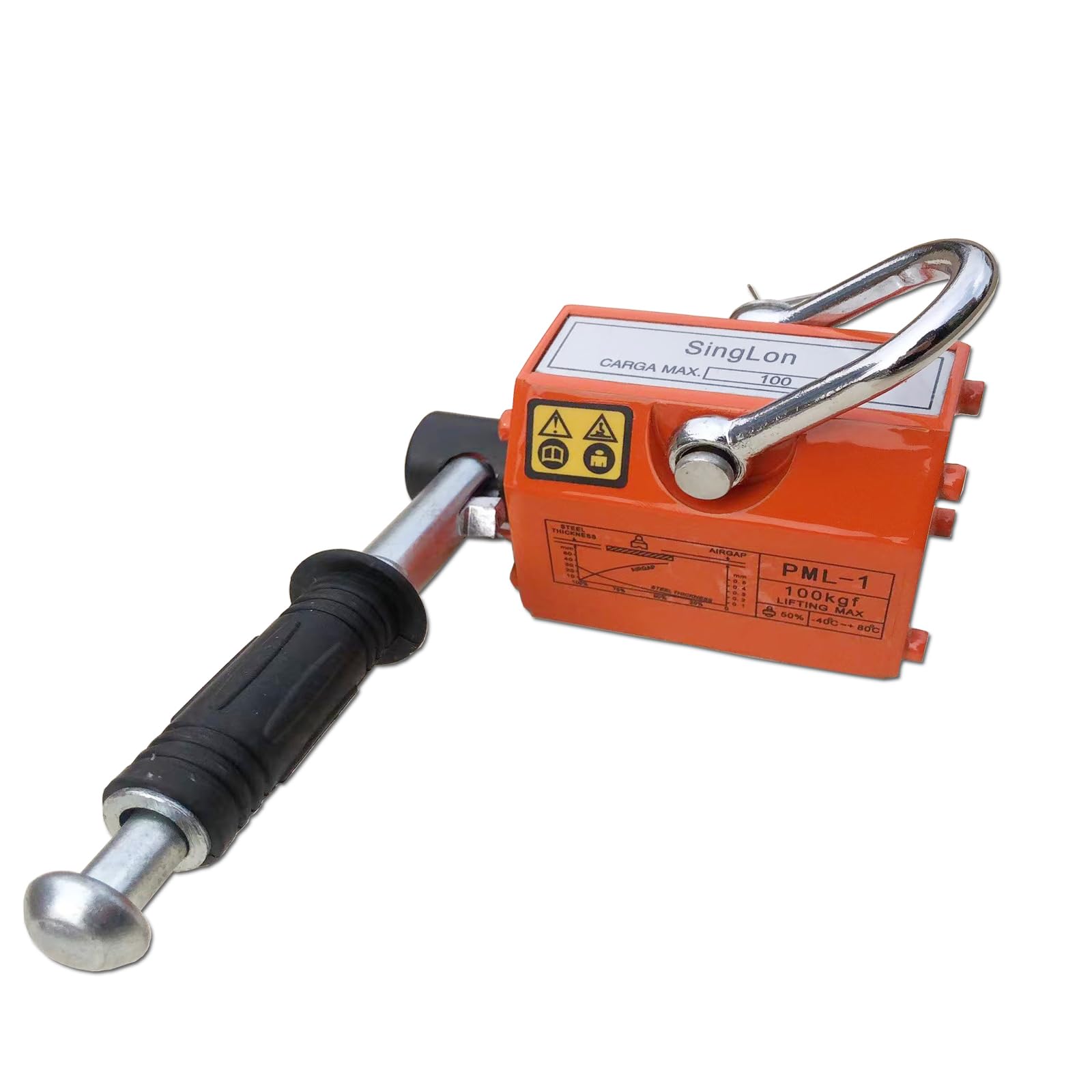 リフティングマグネット600kg 永久磁石 吊り下げ式 電源不要 超強力